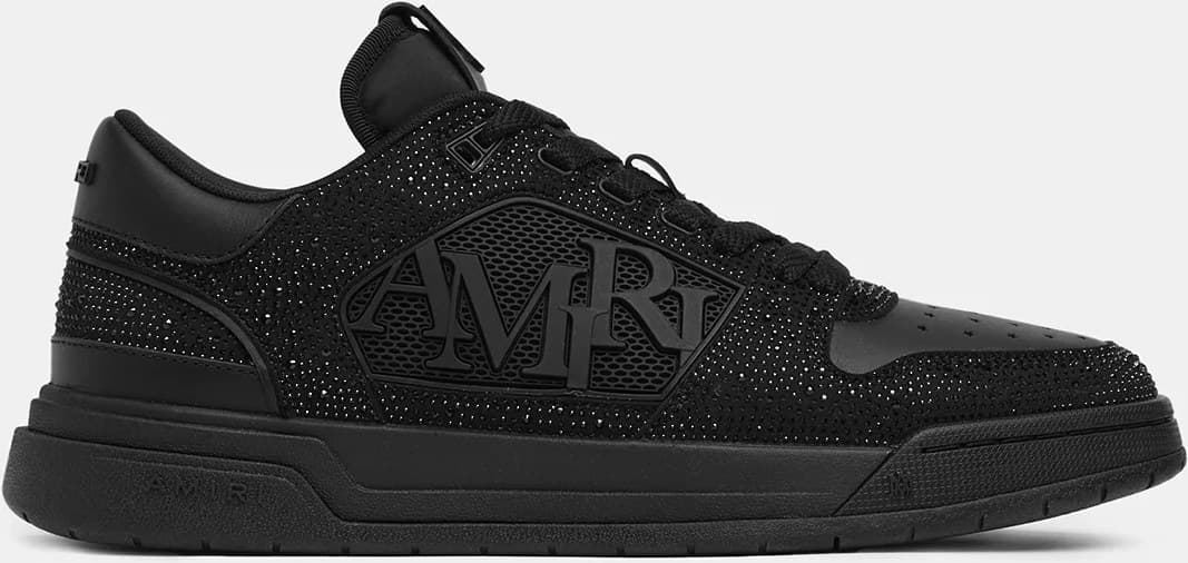 Amiri Crystal Classic Low — Black