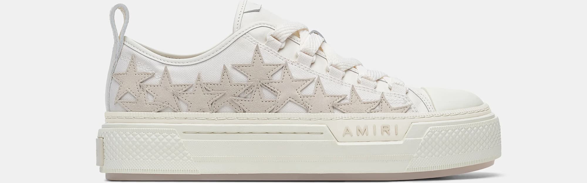 Amiri Stars Court Low (Damen) — Alabaster