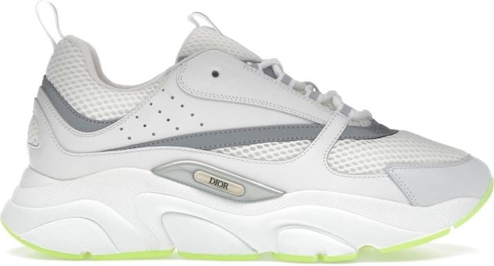 Dior B22 — White Silver Fluo Green