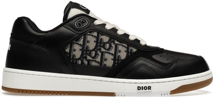 Dior B27 Uptown Low Top — Schwarz Oblique Gum
