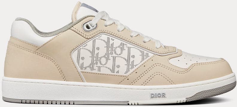 Dior B27 Uptown Low Top — Weiss/Creme Oblique
