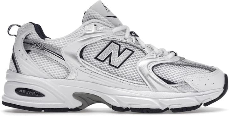 New Balance 530 — White Silver Navy