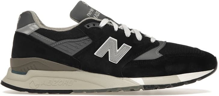 New Balance 998 — MiUSA Black Silver
