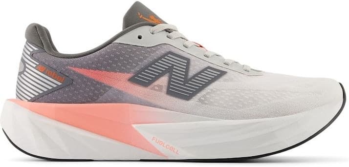 New Balance TCS NYC Marathon FuelCell Rebel v5 — Grapefruit Grey Matter Poppy