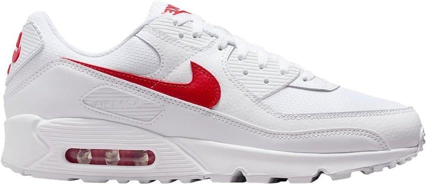 Nike Air Max 90 — White University Red (2026)