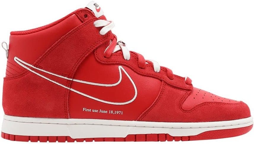 Nike Dunk High — First Use Red