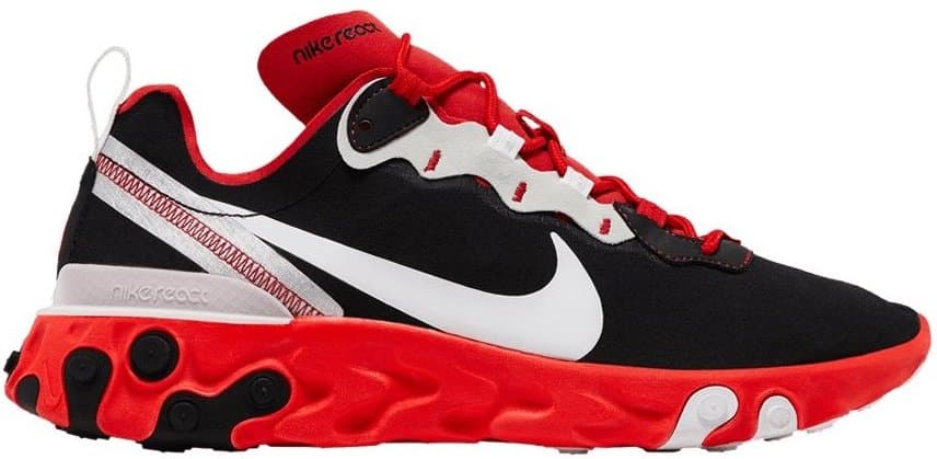 Nike React Element 55 — Black White Red Orbit