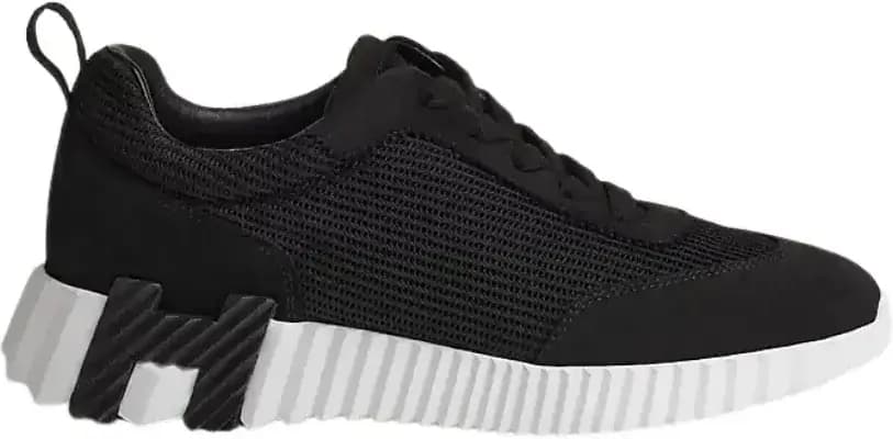Hermès Bouncing Sneaker — Black Textured Mesh