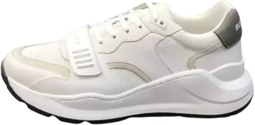 Burberry Regis Chunky Sneakers — White Featuring Leather Upper