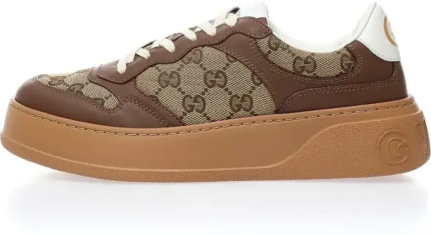 Gucci Canvas Sneakers — Beige Brown