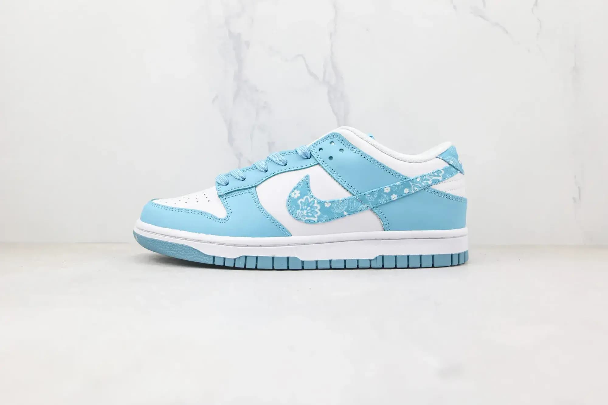 Louis Vuitton NIKE SB Dunk Low LV Print — White Blue
