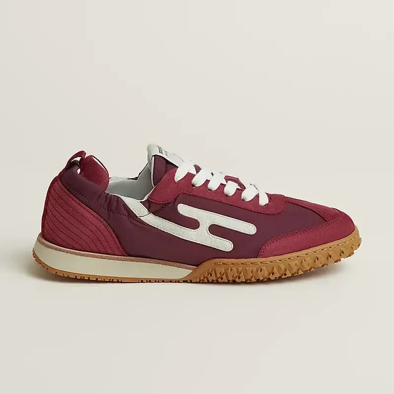 Hermès Jet Sneakers — Rose Lie de Vin Blanc