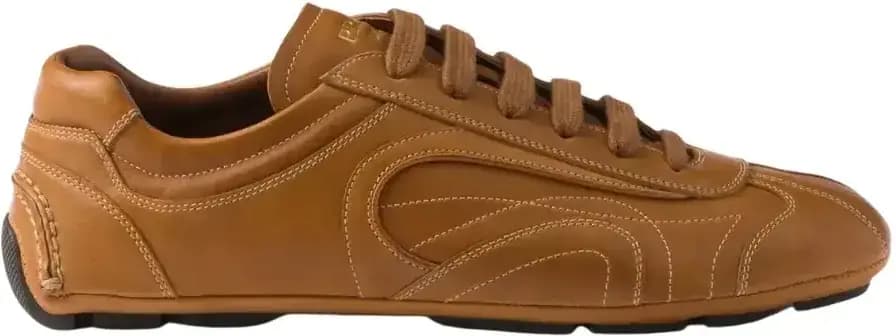 Prada Montecarlo Re-Edition 2005 Suede Sneakers — Brown