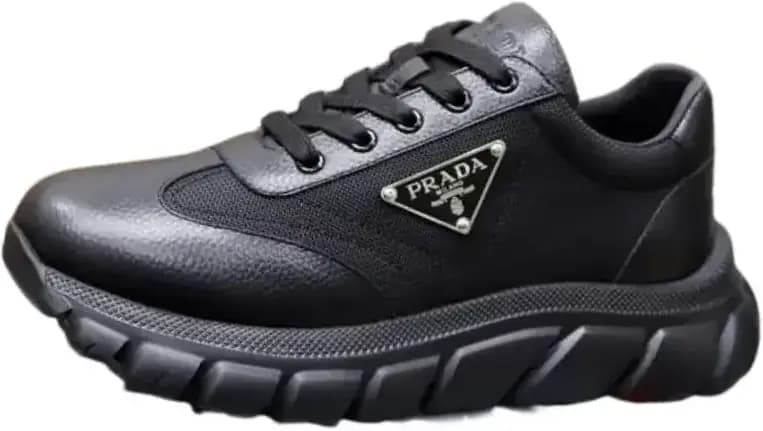 Prada Prax 01 Leather Nylon Sneakers