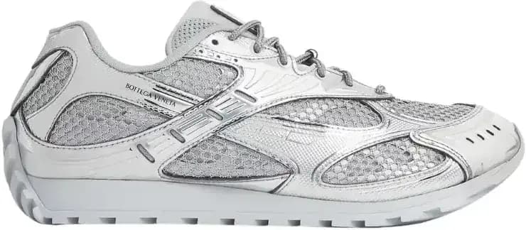 Bottega Veneta Orbit Sneaker — White Silver