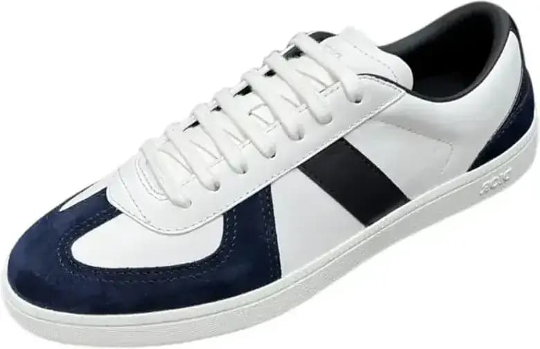 Dior B01 Matchpoint Sneakers — White Navy Blue Smooth