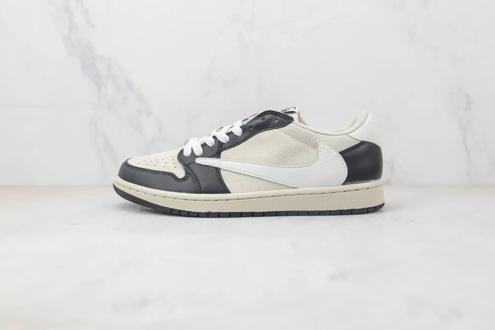 Jordan 1 Low Fragment x Travis Scott — White Black