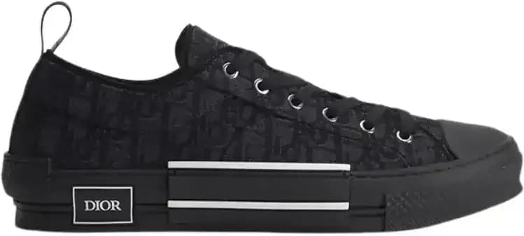 Dior B23 League Low-Top Sneaker — Black Oblique Jacquard