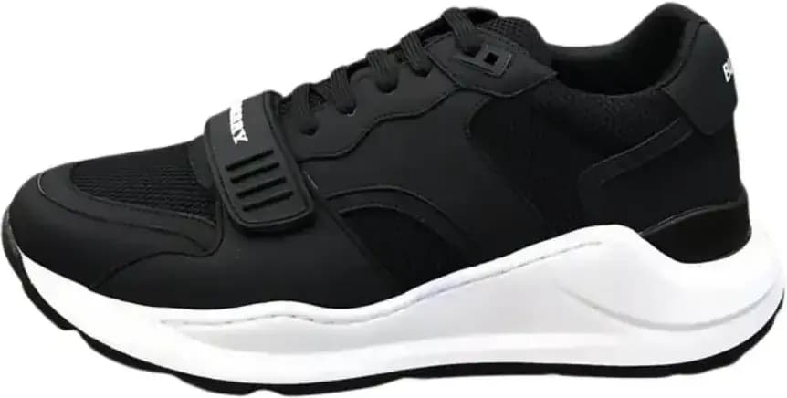 Burberry Ramsey Sneakers — Black & White
