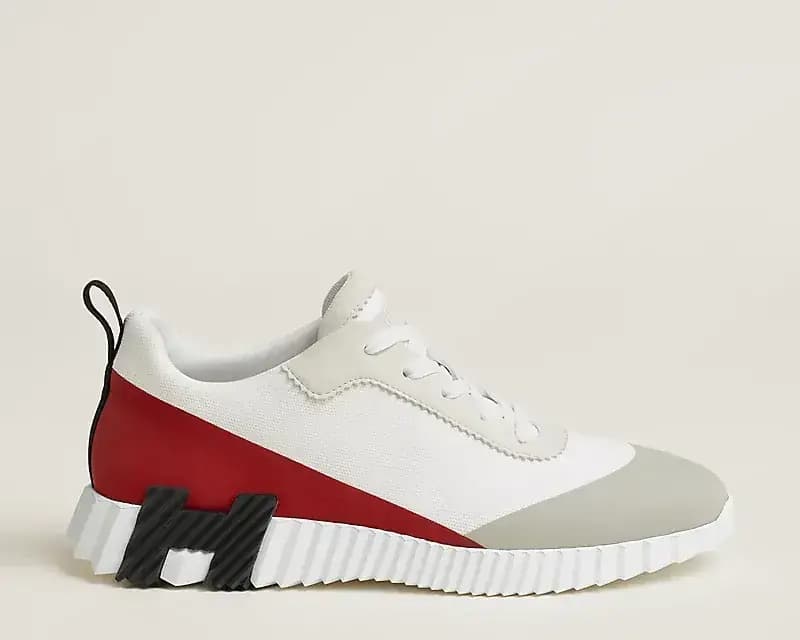 Hermès Bouncing Sneakers — White Gray