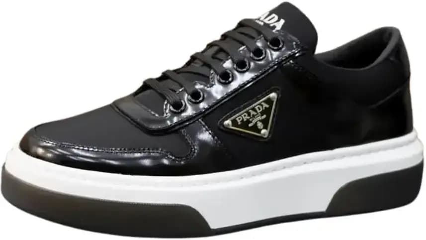 Prada Downtown Sneakers — Black White