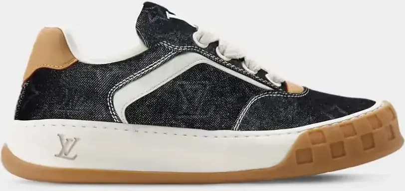 Louis Vuitton LV Tilted Sneaker Monogram Denim — Black