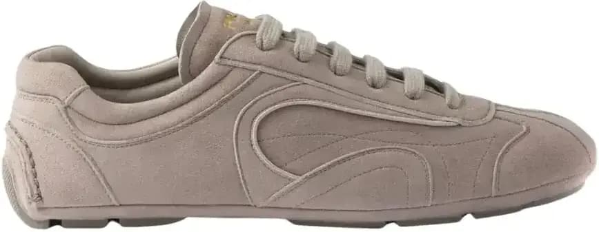 Prada Montecarlo Re-Edition 2005 Suede Sneakers — Grey