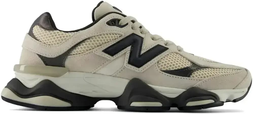New Balance 9060 Timberwolf — Black Cement