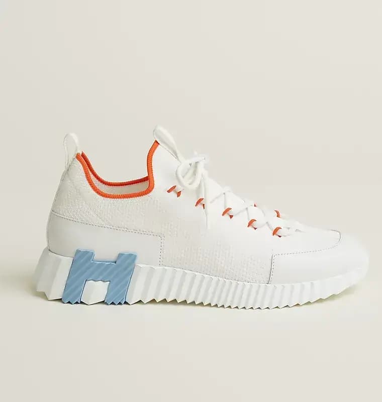Hermès Lift Slip-On Sneakers — Blue Orange Accents