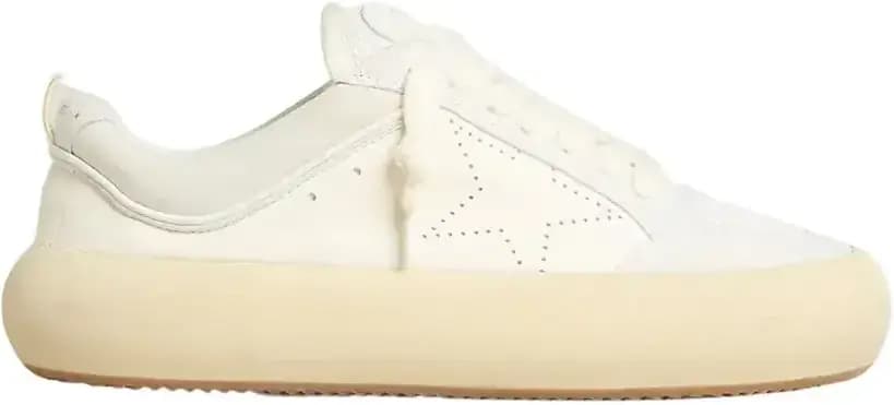 Golden Goose Space-Star Cube — White Leather