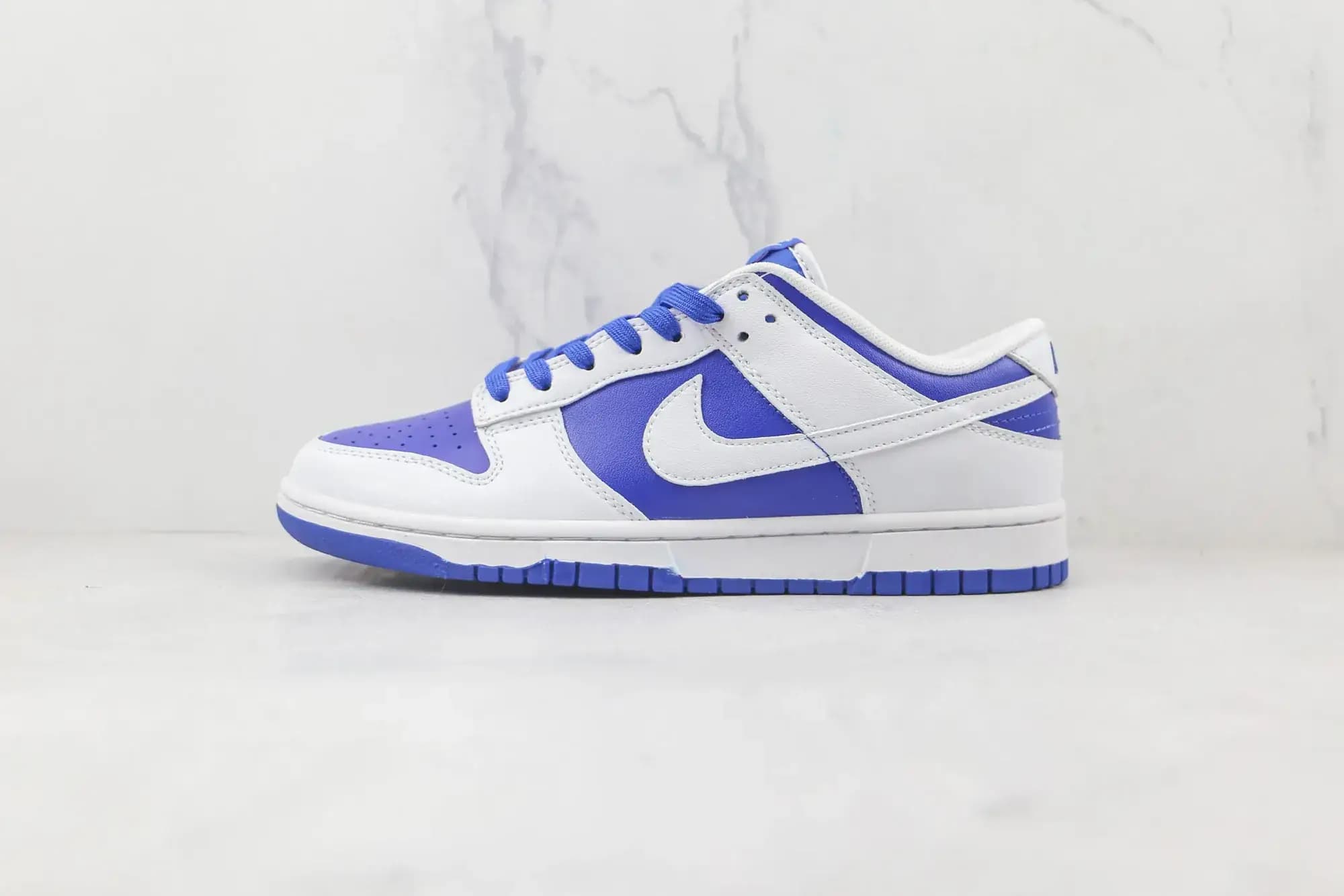 Nike SB Dunk Low — White and blue stitching
