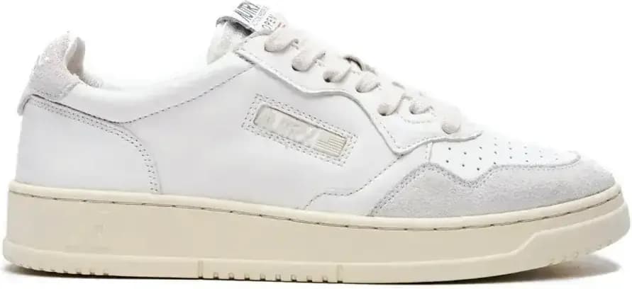 Autry Open Leather Low — White