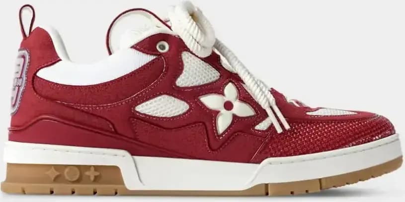 Louis Vuitton LV Skate Sneaker Mix of Materials — Red
