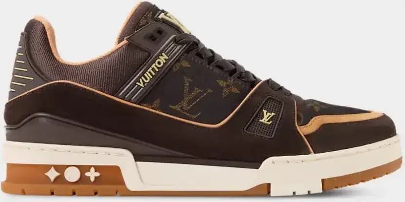 Louis Vuitton LV Trainer Sneaker Silk Tech Macassar — Brown