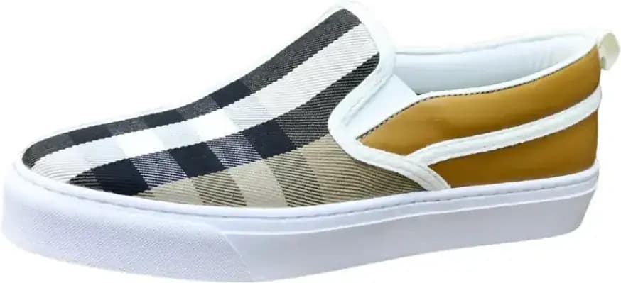 Burberry Cotton Canvas Slip-On Sneakers