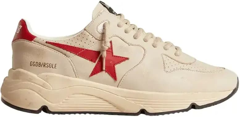 Golden Goose Running Sole — Gray Nappa Leather