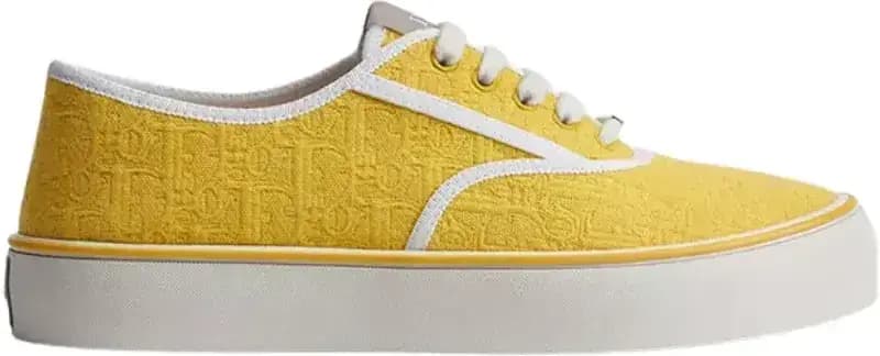 Dior Saltwind Sneaker — Yellow Oblique Jacquard