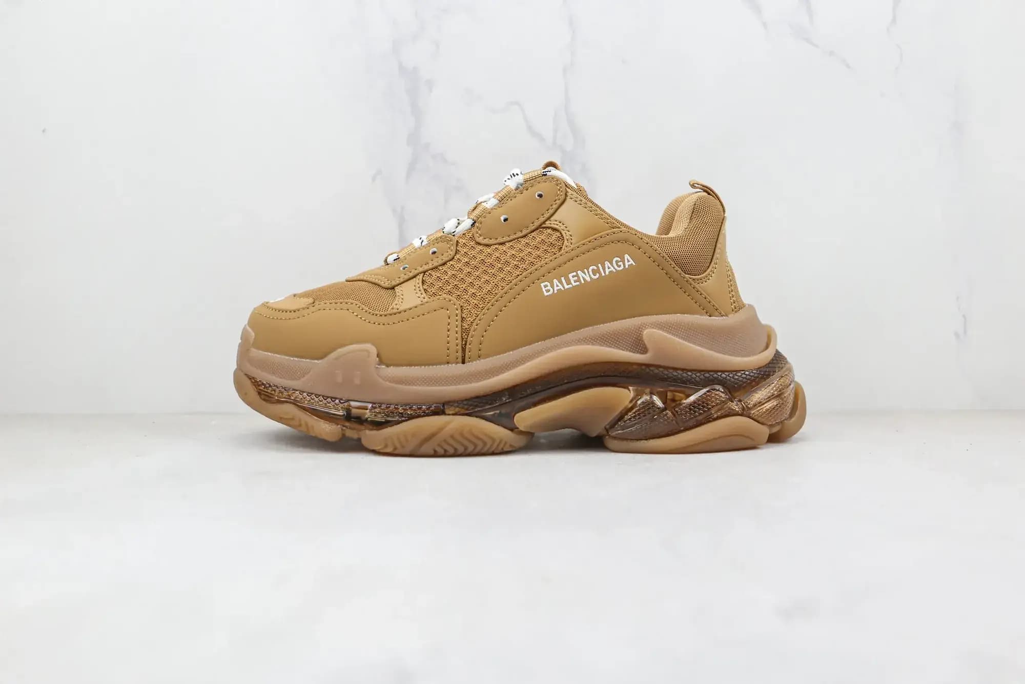 Balenciaga Triple S — brown