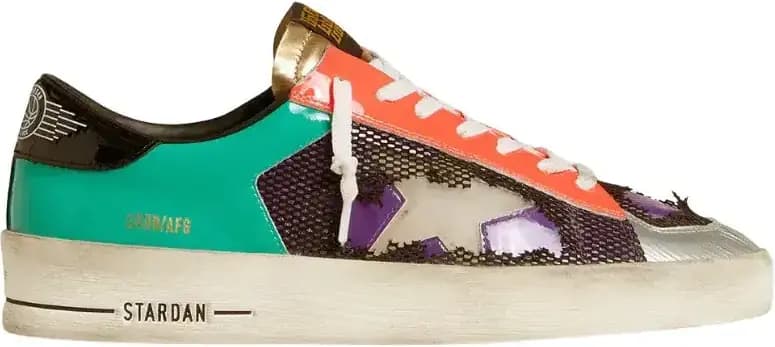 Golden Goose Stardan Lab Patent Leather Mesh Rubber Star