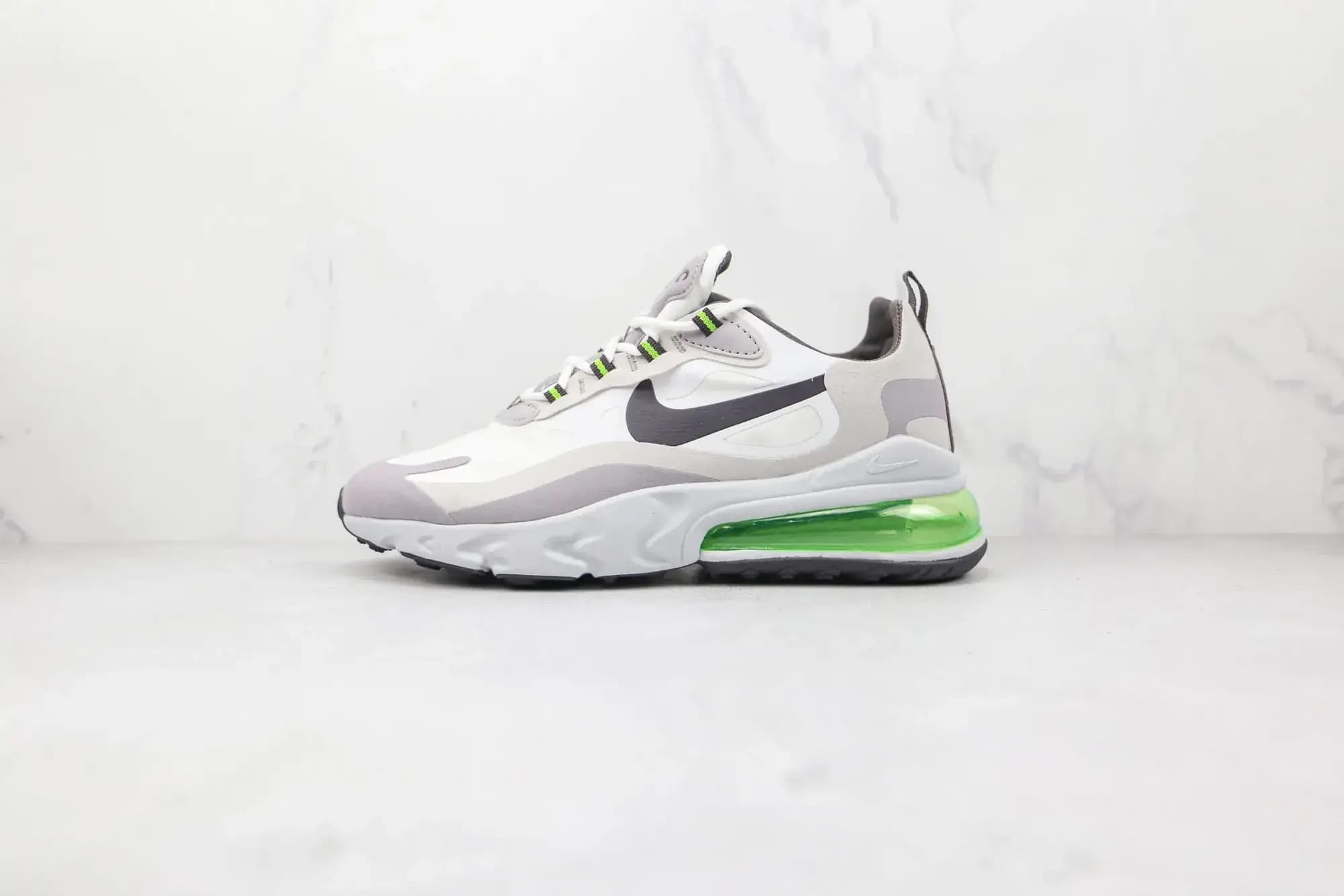 Nike 270 react — white grey green