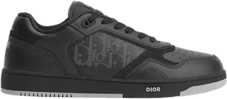 Dior B27 Uptown Low-Top Sneaker — Black Smooth Calfskin Black Suede