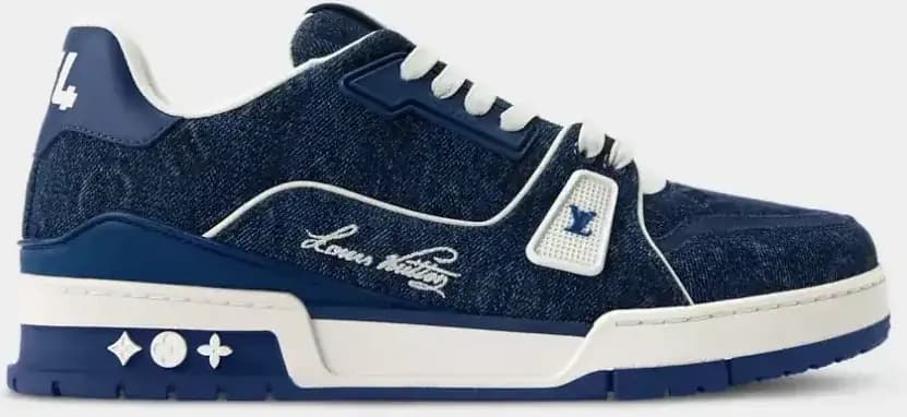 Louis Vuitton LV Tilted Sneaker Monogram Denim — Blue M2
