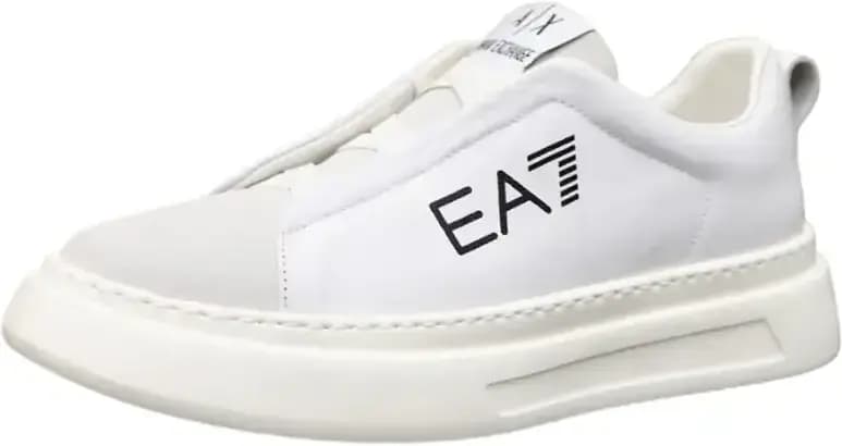 Armani Exchange Men EA7 Sneaker — White Grey