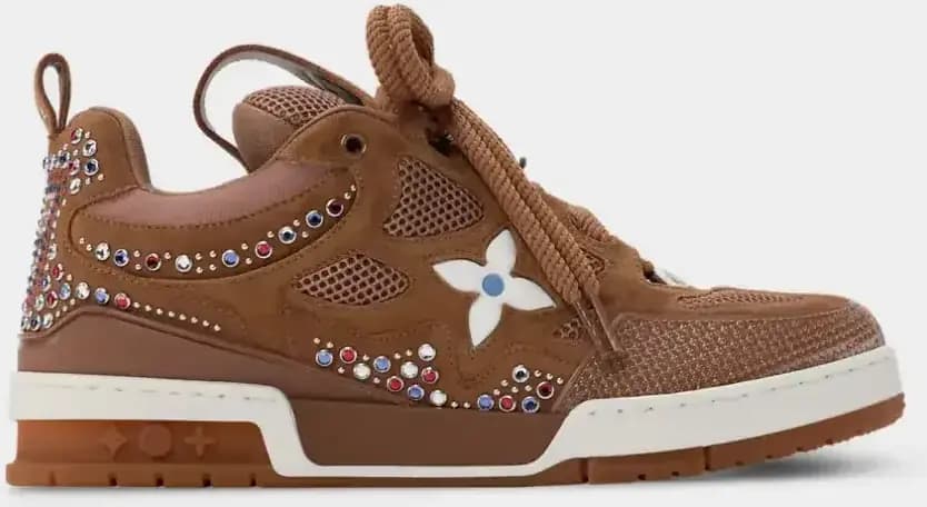Louis Vuitton LV Skate Sneaker Suede Calf Leather — Brown
