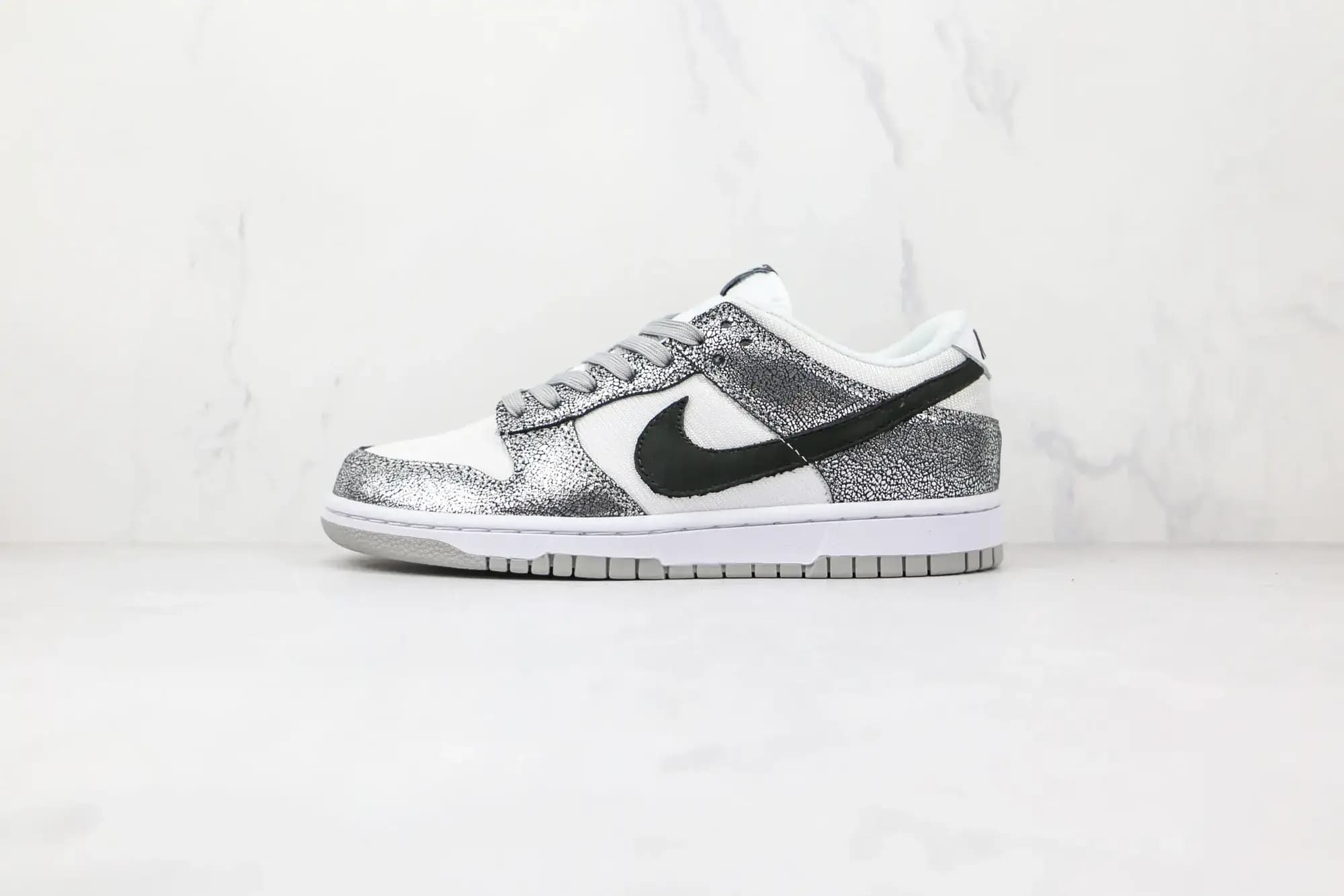 Nike Dunk Low Retro — White Silver