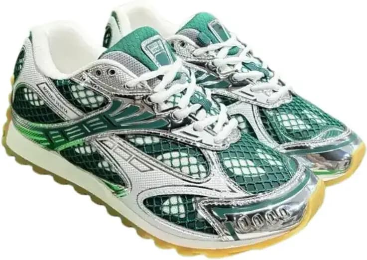 Bottega Veneta Orbit Sneakers — Green
