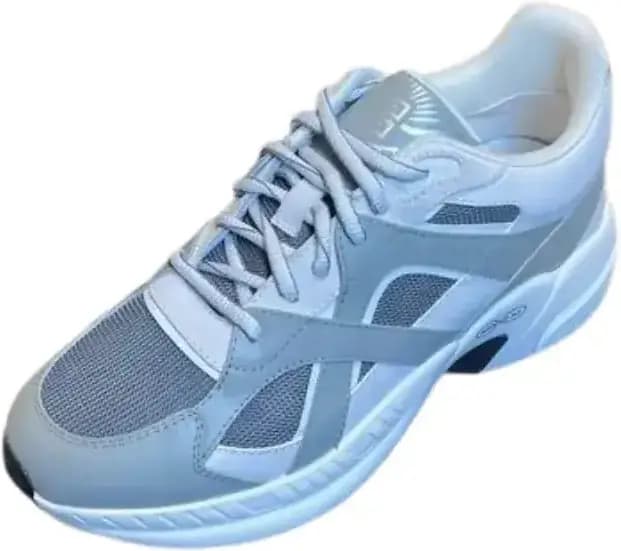 Givenchy Silver — White And Gray Logo Print Sneakers