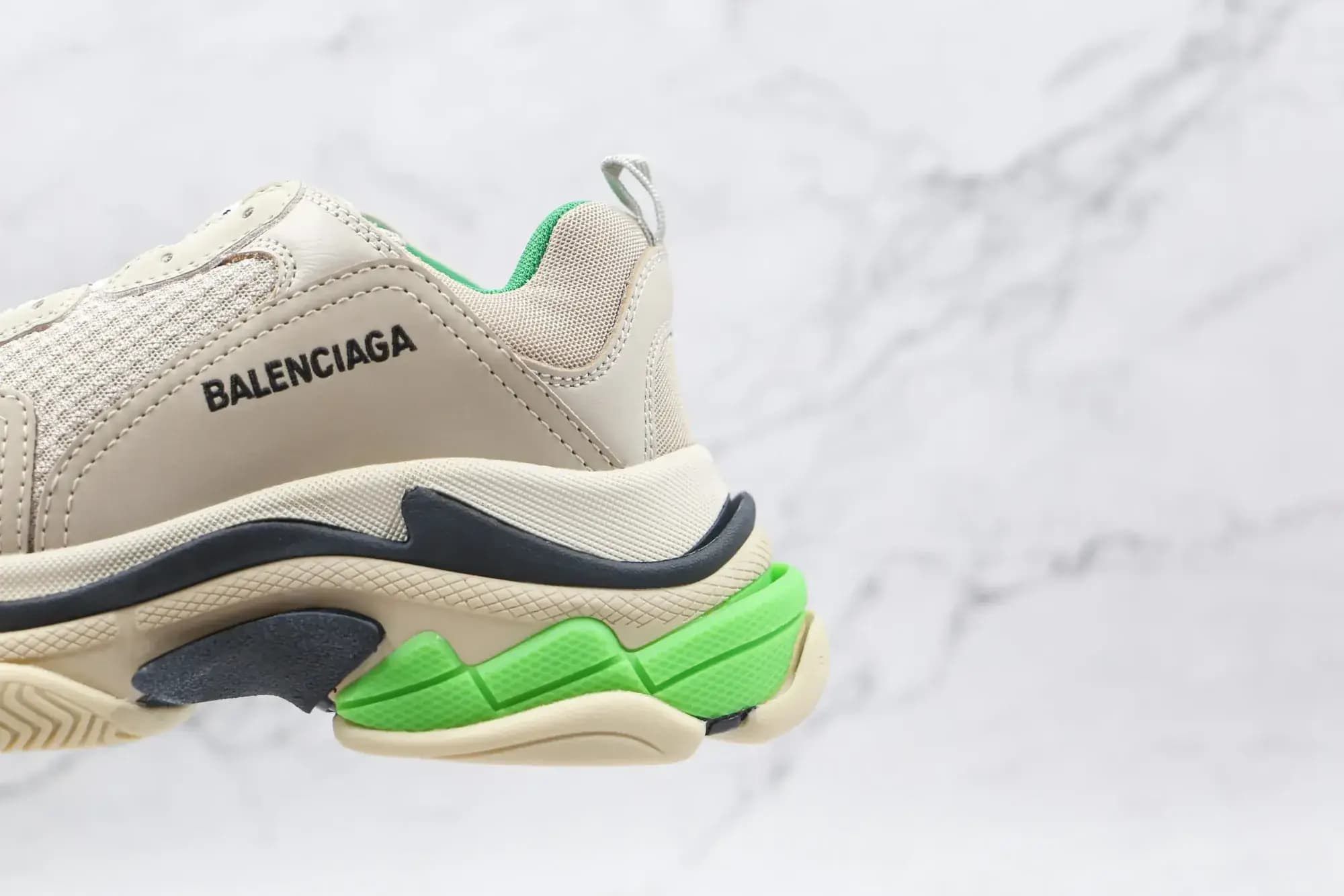 Balenciaga Triple S — Beige green