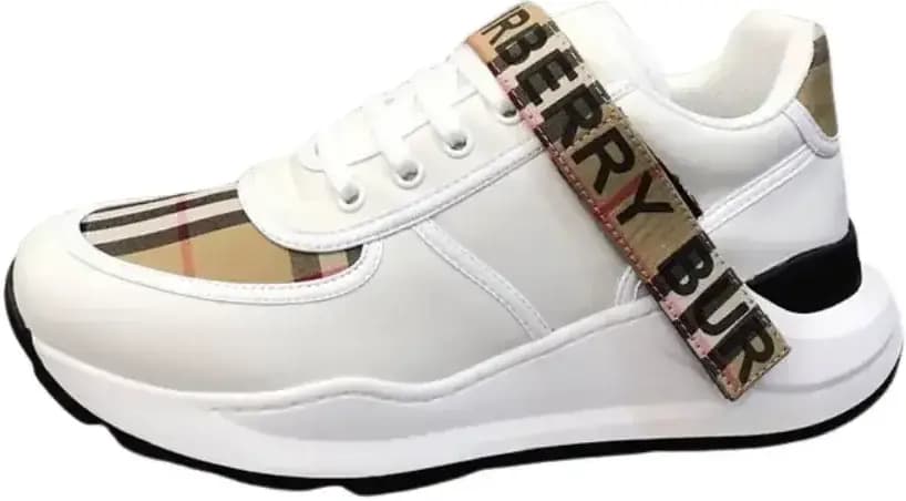 Burberry Ronnie Sneakers — White Beige