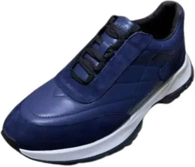 Givenchy Padded Leather Sneakers — Royal Blue